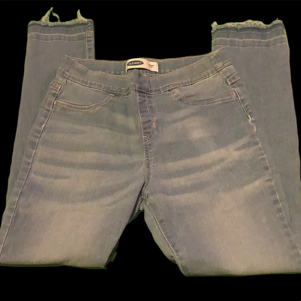 Old Navy Skinny Crop jeans XXL (16) never worn color is pic 5
